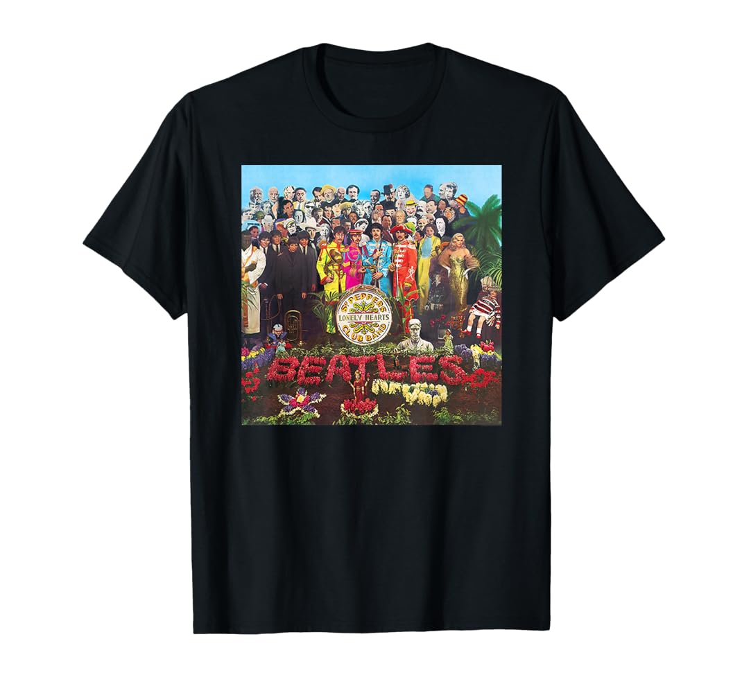 Amazon.com: The Beatles - SGT Peppers Album T-Shirt